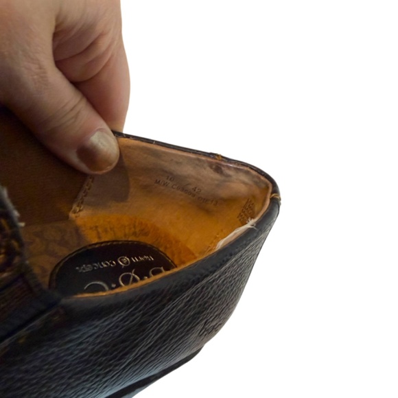 Black Pebble Leather Slip On Shoe Booties - Picture 12 of 16